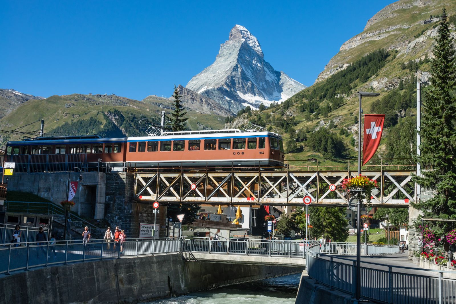 The beautiful route up to Gornergrat